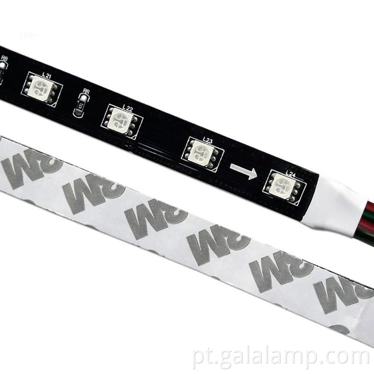 Luz de tira LED DMX RGB à prova d'água com 5050 cores